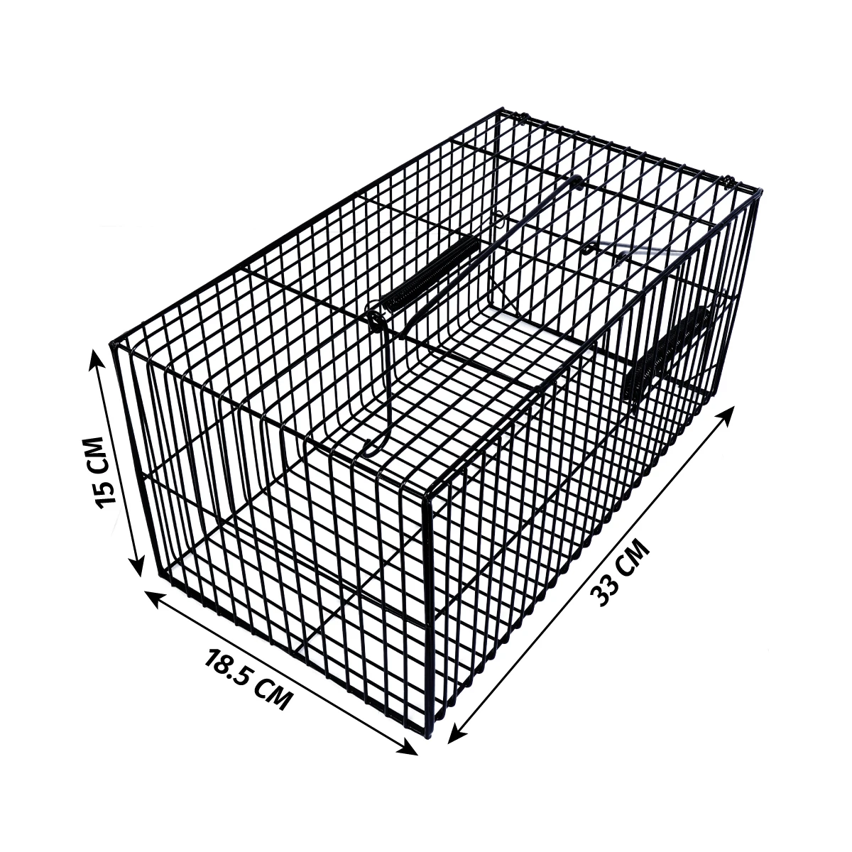 Jaula Captura Roedores De 18 Cm - Una Entrada 1 JAULA-PARA-CONTROL-DE-ROEDORES-DE-18-CM-CON-UNA-ENTRADA-CON-MEDIDAS