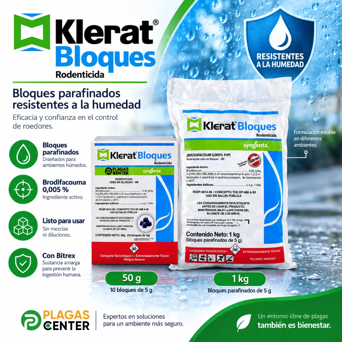 Como usar klerat bloques rodenticida
