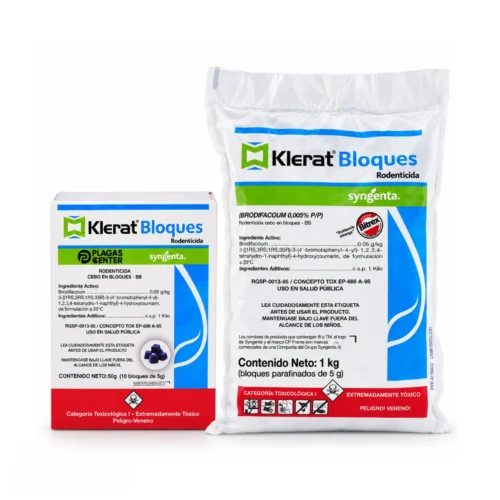 Rodenticida Klerat Bloque Parafinado
