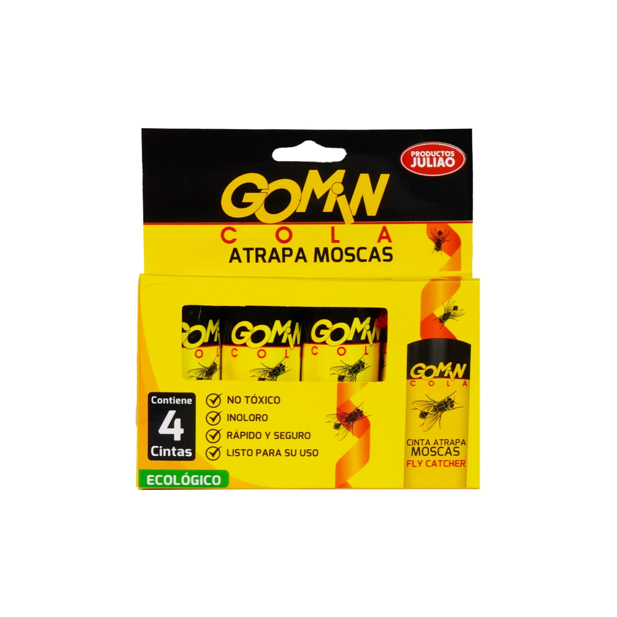 Cintas Atrapa Moscas Gomin Cola x 4 1 TRAMPA-CINTA-ATRAPA-MOSCAS-GOMIN-COLA