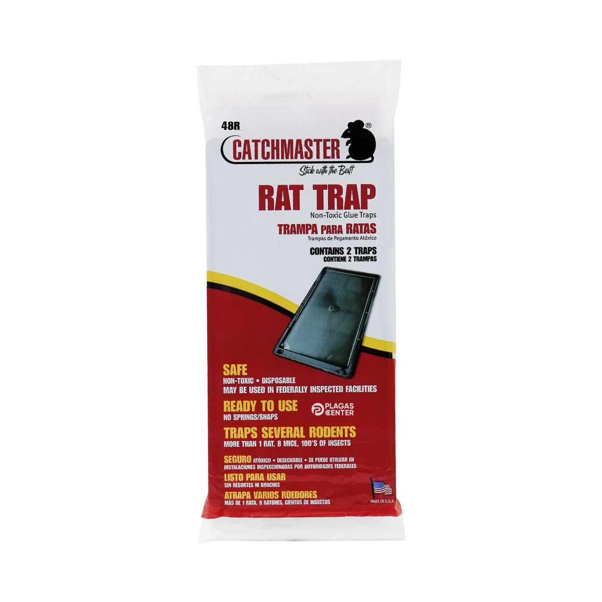 Bandeja de Pegamento para Ratas X2 48R Catchmaster 1 TRAMPA-DE-PAGAMENTO-PARA-RATAS-Y-RATONES-48R-CATCHMASTER-X2