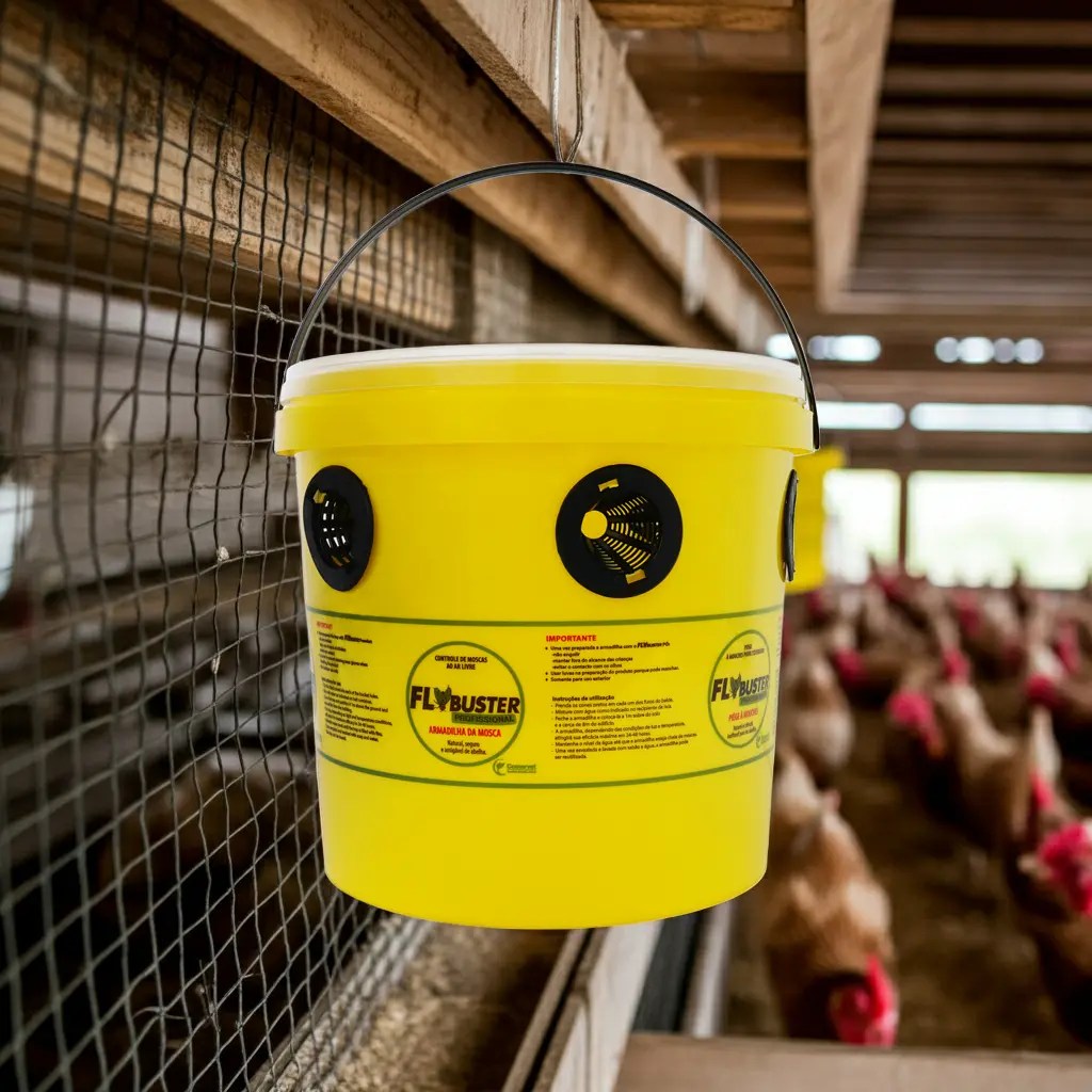 Trampa para Moscas Flybuster Garden 4 TRAMPA PARA MOSCAS PARA GALPONES DE GALLINAS