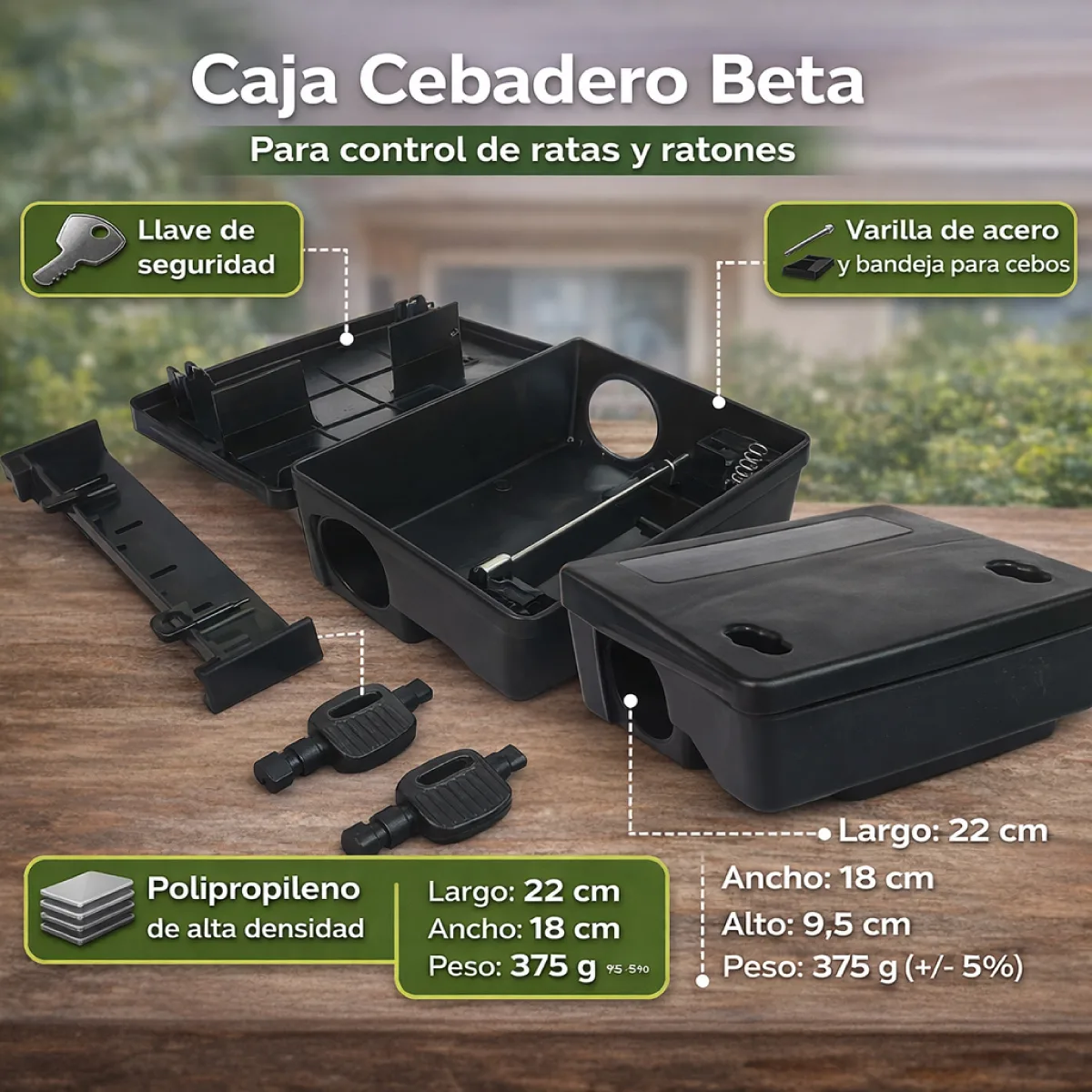 Estación Caja Cebadero Beta 8 estacion-cebado-beta-trampas-roedores