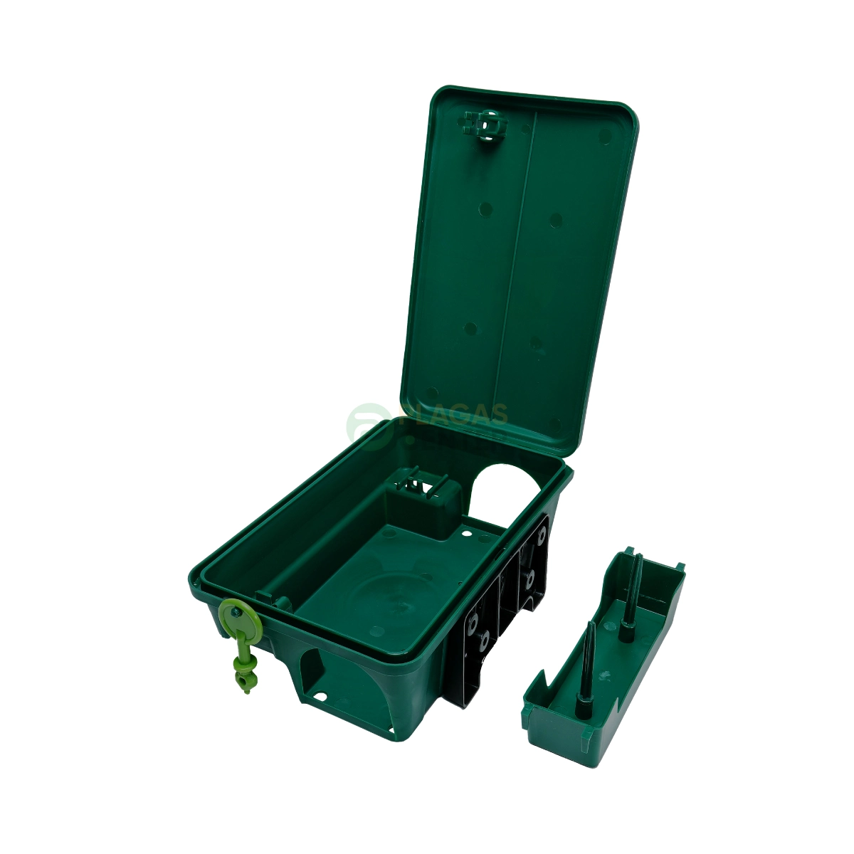 Caja Cebadero Mini Catch Rat 10 CAJA-CEBADERA-PARA-RATAS-MINI-CATCHRAT-VERDE