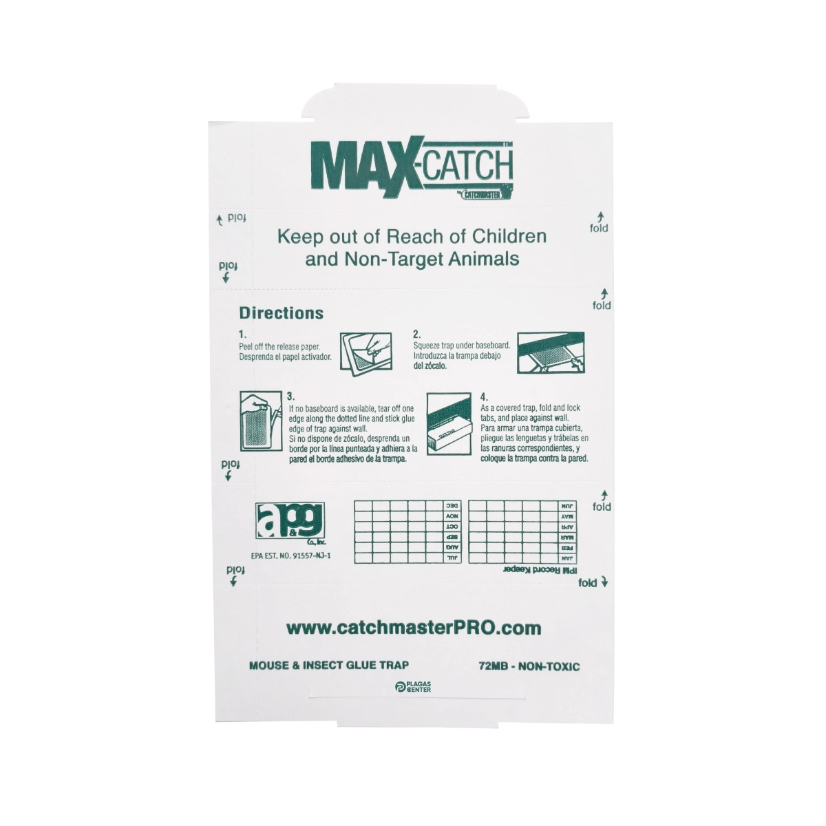 Laminas-Adhesiva-Catchmaster-72MAX-para-Ratones-e-Insectos