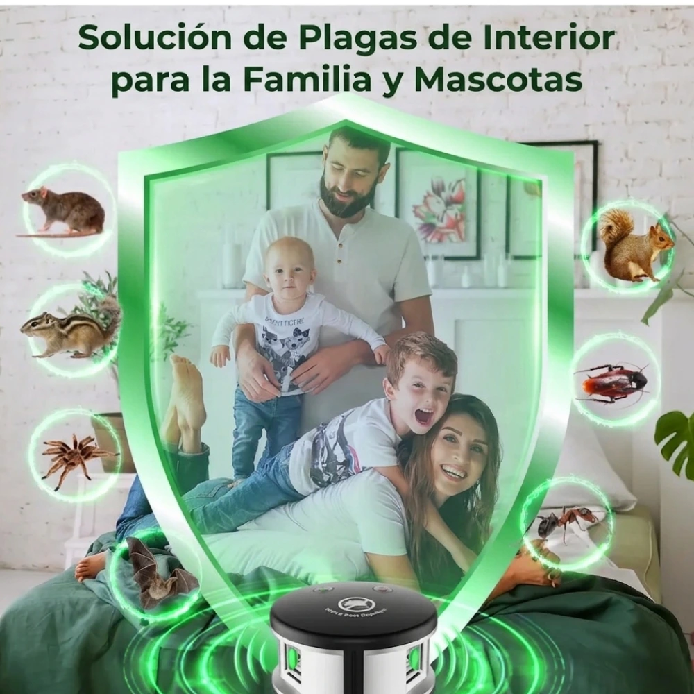Ultrasonido Anti Roedores y Murciélagos Dual Ultrasonic Speakers 10 repelente-de-plagas-para-la-casa