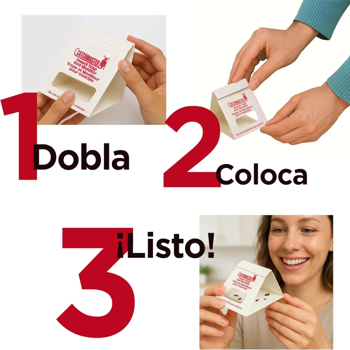 Láminas Adhesivas para Monitoreo de Cucarachas 100i Caja x 100 unidades 5 catchmaster-100i-trampa-sin-veneno-cucarachas
