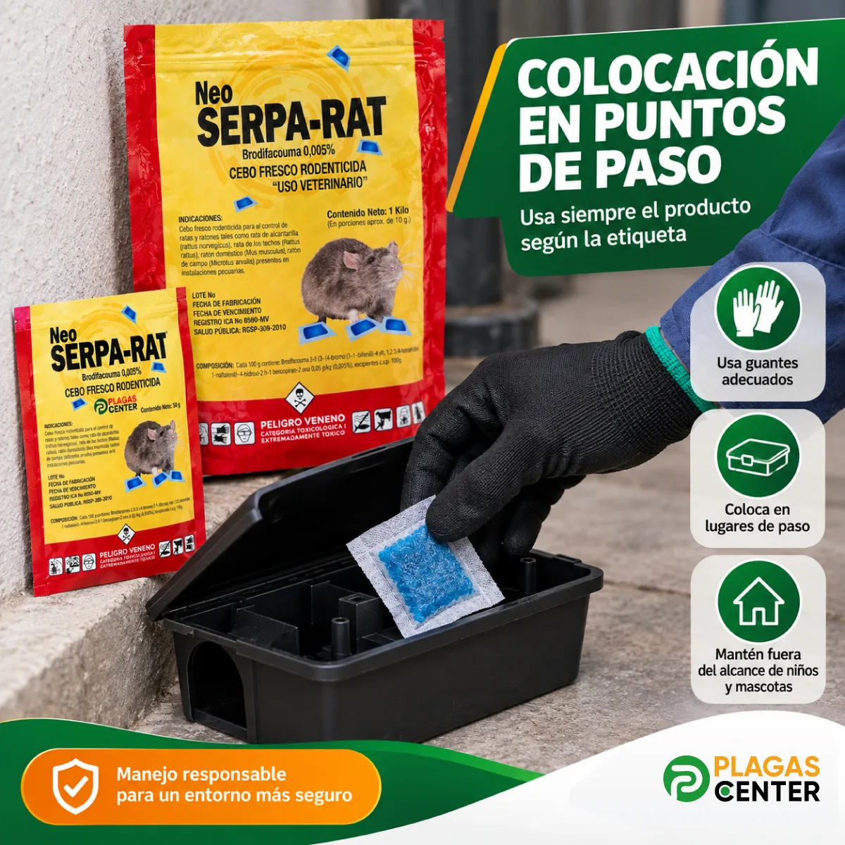 Neo serpa rat control ratas ratones