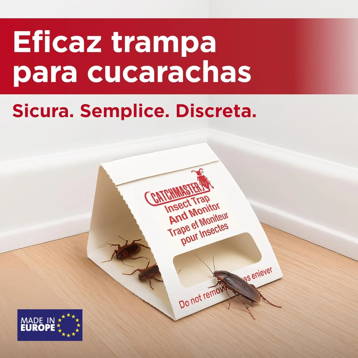 Láminas Adhesivas para Monitoreo de Cucarachas 100i Caja x 100 unidades 7 trampa-adhesiva-cucarachas-catchmaster-100i