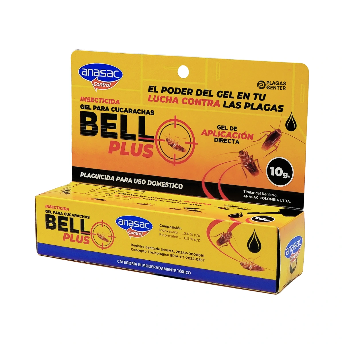 Bell Plus gel para cucarachas doble acción 10 bell-plus-cebo-para-cucarachas-gel