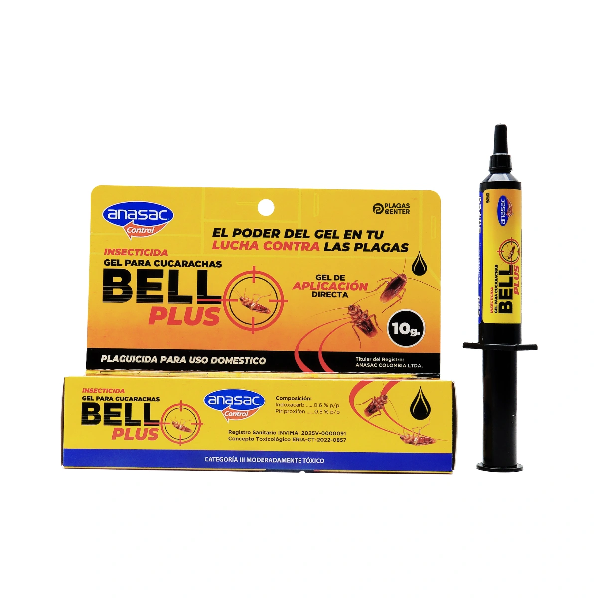 Bell Plus gel para cucarachas doble acción 9 bell-plus-control-cucaracha-alemana