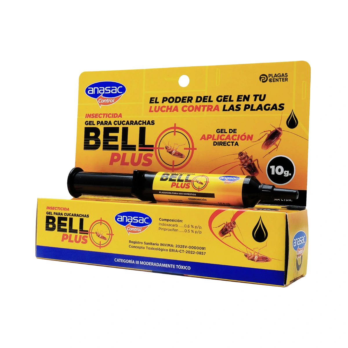 Bell Plus gel para cucarachas doble acción 4 bell-plus-gel-cucarachicida-interiores