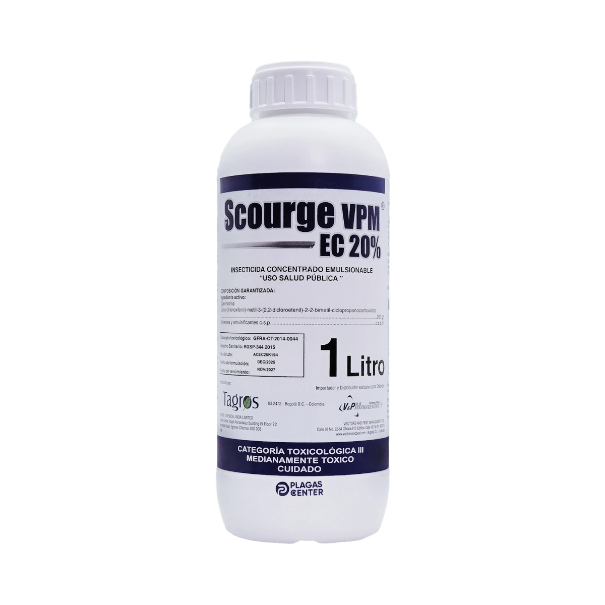 Insecticida Scourge VPM EC 20% Litro