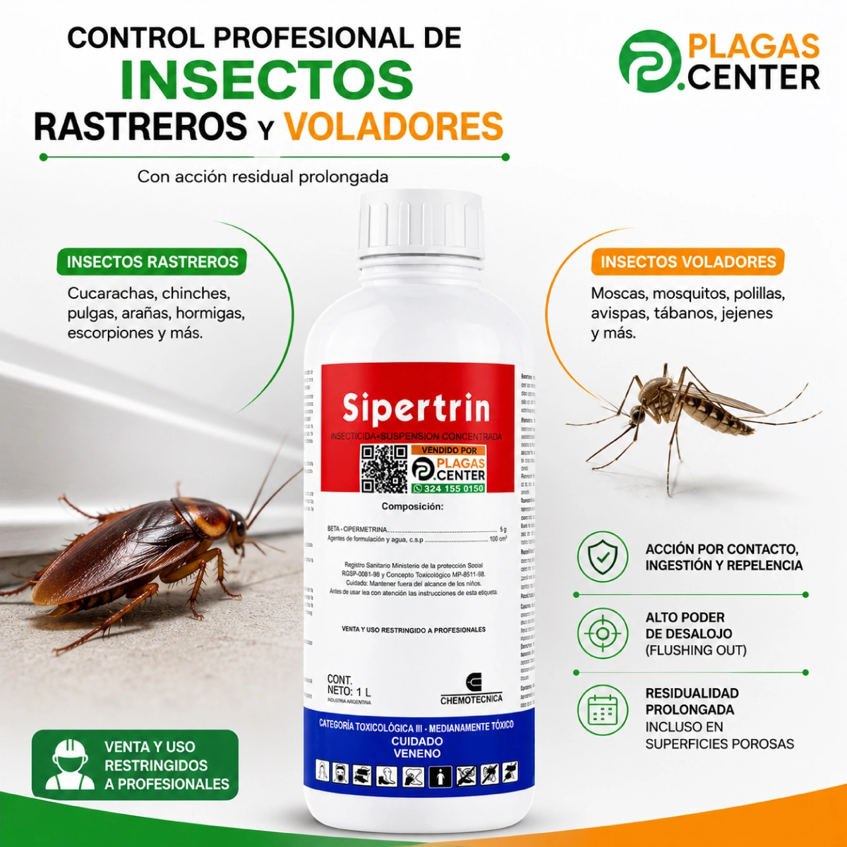 Insecticida Sipertrin Litro 5 Insecticida Sipertrin Litro - Imagen 5