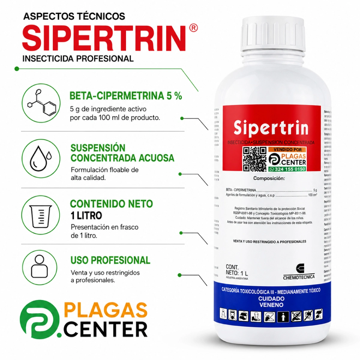Insecticida Sipertrin Litro 7 Insecticida Sipertrin Litro - Imagen 7