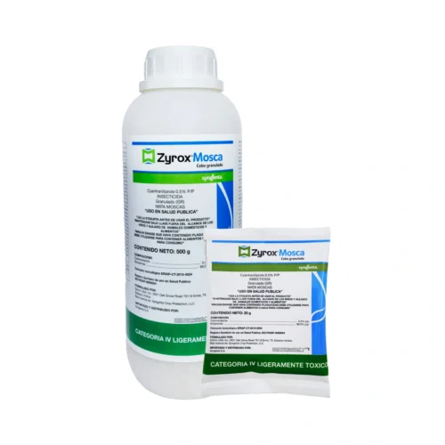 Zyrox mosca cebo granulado presentaciones 20g 500g