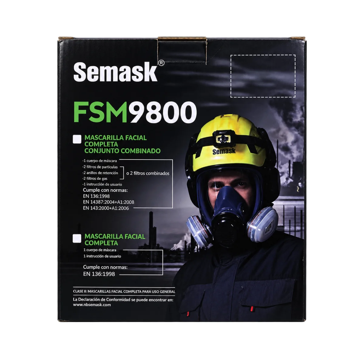 Mascara full face semask fsm9800 caracteristicas