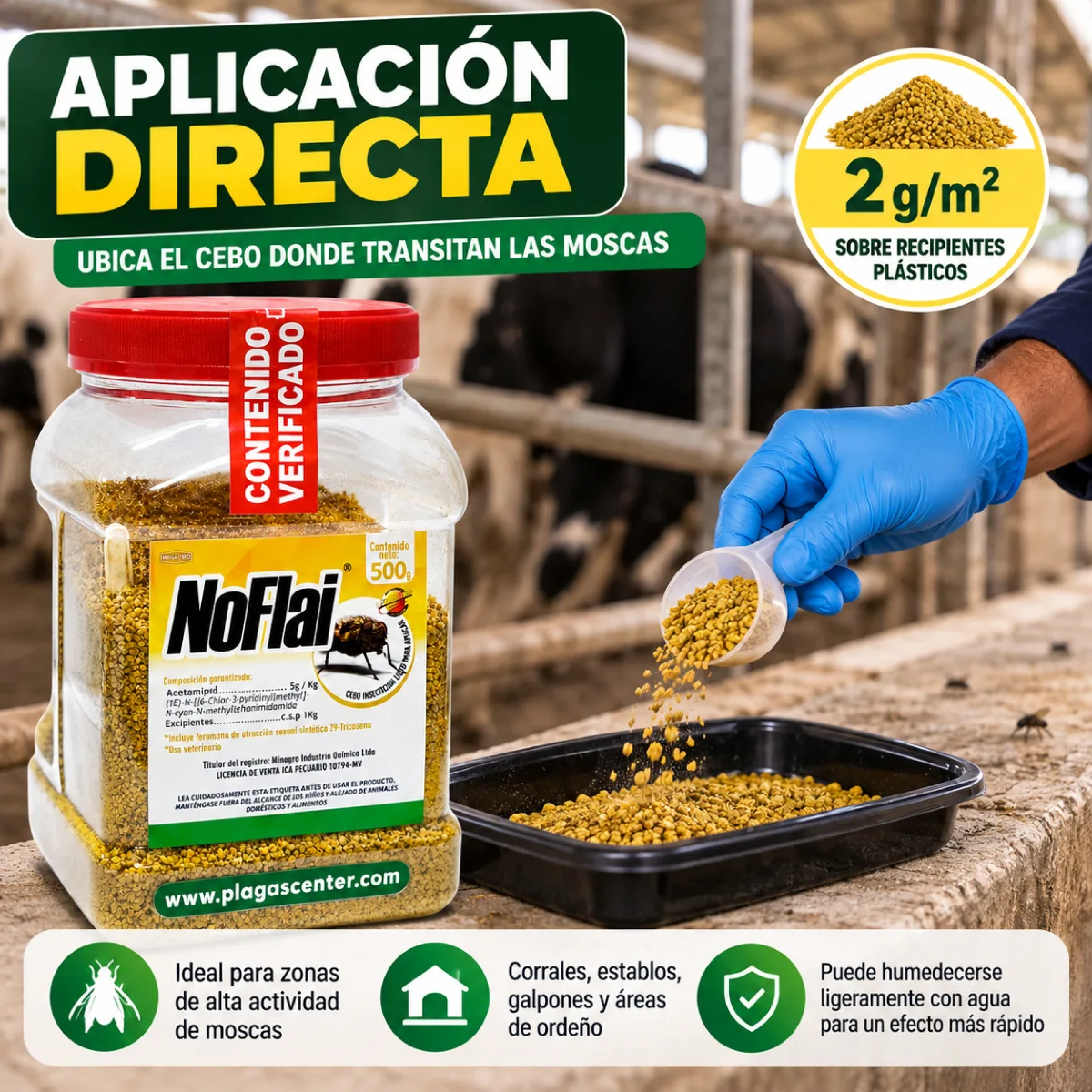 Cebo para Moscas NoFlai Minagro 500 g - Imagen 5